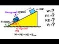 Exploring Kinetic Energy on Inclined Planes with Friction