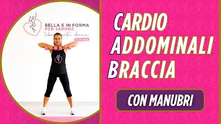 Allenamento a casa donna: braccia toniche e pancia piatta (mentre brucia calorie) 🤩🔥