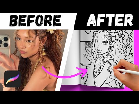 How to Make Coloring Pages in Procreate (for Your Own Coloring Book! ) ✍🏽📕💕