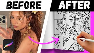 How to Make Coloring Pages in Procreate (for Your Own Coloring Book! ) ✍🏽📕💕