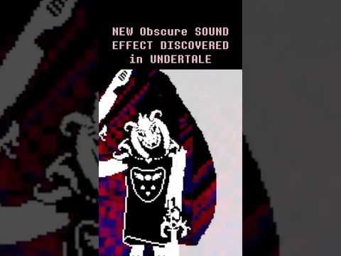NEW Obscure SOUND EFFECT DISCOVERED in UNDERTALE? #undertale #deltarune #flowey#asriel #sans #gaster