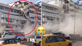 URGENT🚨Effondrement d'un immeuble de 5 étages à Ngor près de Chez…