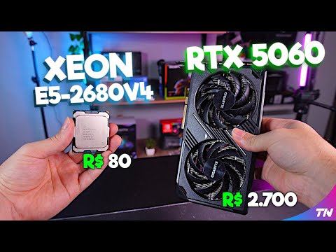 OS HATER PIRAM!! XEON E5-2680V4 + RTX 5060 em 2025 - Testei e o RESULTADO deixa de boca aberta...