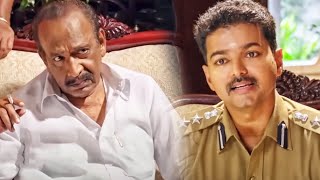 विजय मिनिस्टर के बेटे का अरेस्ट वारंट लाया है | Theri South Dubbed Action Movie Scene