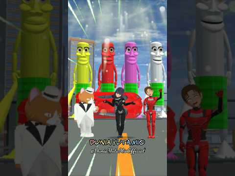 Super Hero Yuta Mio dan Ketbuller vs Tanjakan Tung Tung Sahur #sakuraschoolsimulator #sakura #shorts