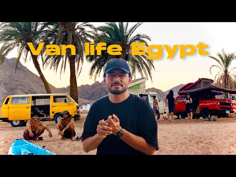 عشنا يوم في كرفان على شواطئ مصر || van life Egypt by the beach 🏖️