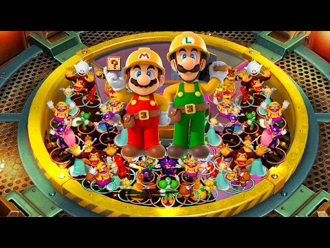 Super Mario Party - Lucky Team Family Battles - Mario Brothers vs Bowser Brothers