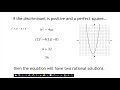 Exploring the Discriminant in Quadratic Equations