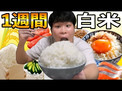 1週間白米だけ食べ続けたら、びっくりするくらい痩せた！！！