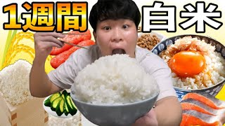 1週間白米だけ食べ続けたら、びっくりするくらい痩せた！！！