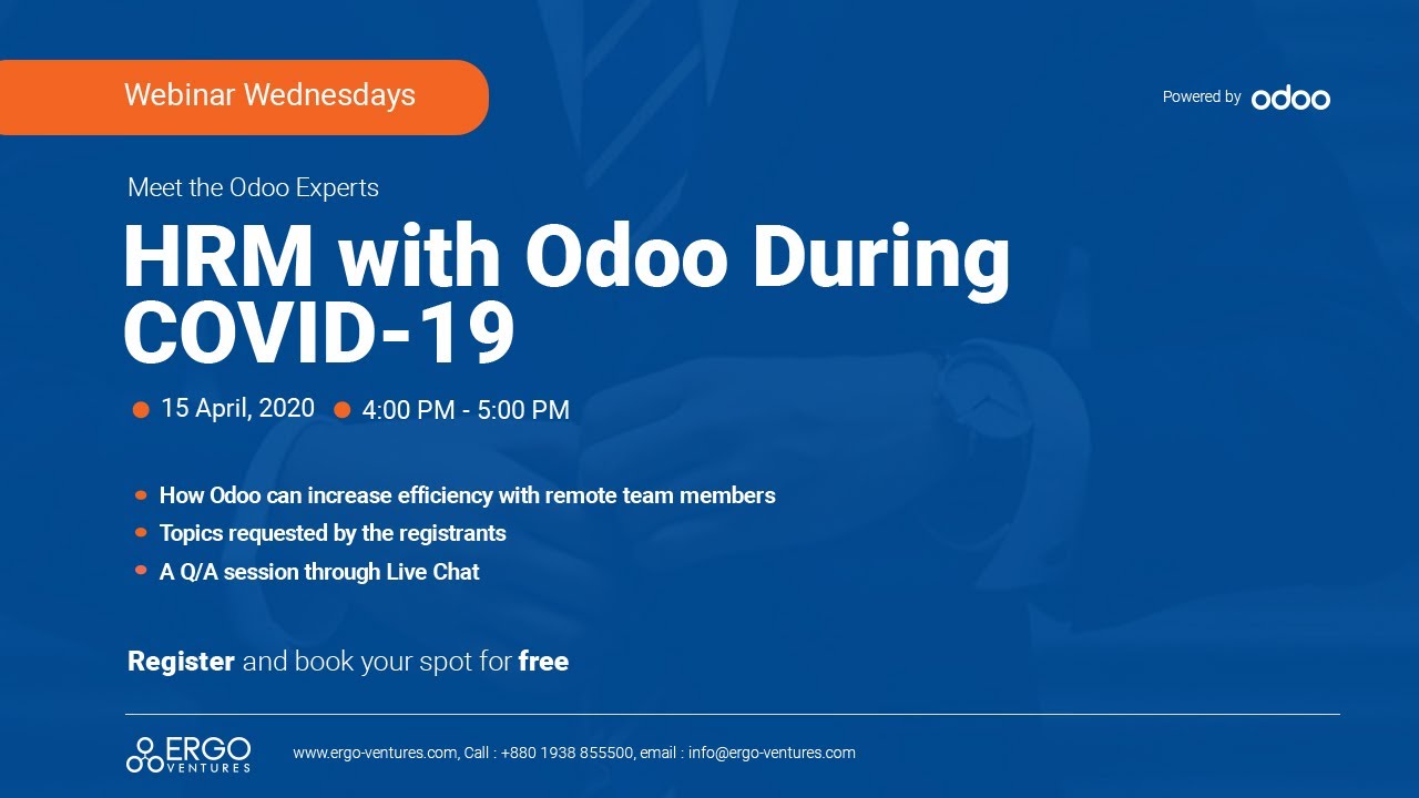 Webinar Wednesdays 2: HRM with Odoo | 4/16/2020


