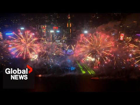 New Year&#39;s 2024: Hong Kong shows off biggest fireworks display to date