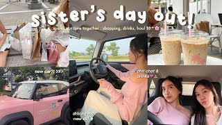 SPEND THE DAY WITH US! : shopping, drinks, chitchat, driving my pink electric car!💨🎀✨