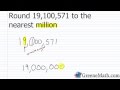 Rounding Numbers to the Nearest Million