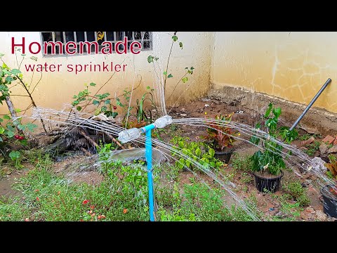 Amazing idea how to make water sprinkler from plastic bottle #diy #freeenergypump #pvcpipe