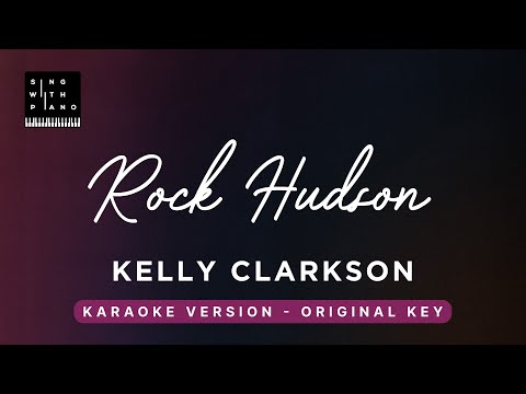 Rock Hudson (Original Key Karaoke) – Piano Instrumental Cover with Lyrics