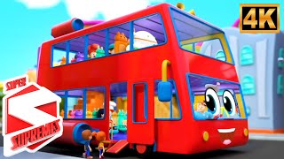 Wheels on the Bus Animated Song and Nursery Rhyme for Kids