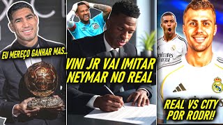 FUTURO de VINI JR IGUAL o de NEYMAR! - RODRI no REAL! - HAKIMI MELHOR do MUNDO!  - MERCADO da BOLA!