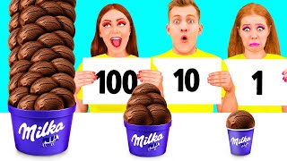 تحدي 100 طبقة من الطعام | وصفات المطبخ مذهلة PaRaRa Challenge