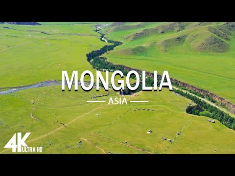 FLYING OVER MONGOLIA (4K UHD) - Relaxing Music Along With Beautiful Nature Videos - 4K Video HD