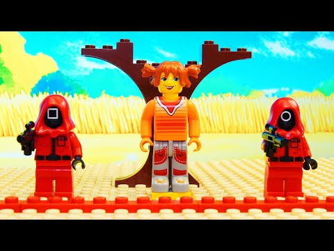 Squid Game 2 Lego-Video construction vs dino and shark