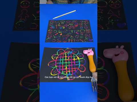 Cạo Tranh Bảy Sắc Ai Đẹp Hơn #funny #funnyshorts #funnyvideo