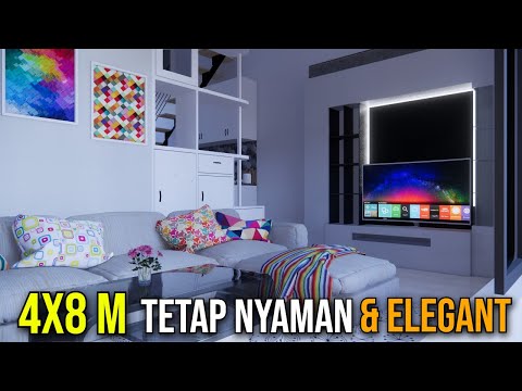 Kecil Tapi Wah Banget! Rumah 4x8 meter dg 3 kamar tidur tetap Lega dan Elegant