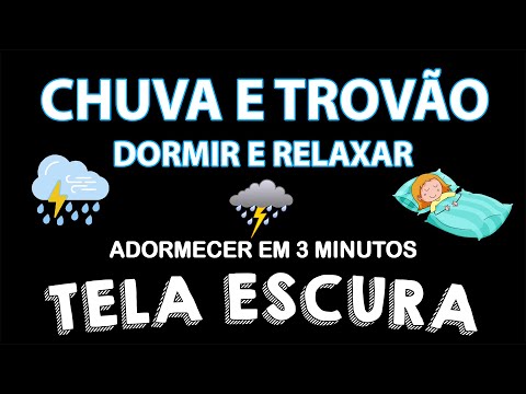 Som de Chuva para Dormir e Relaxar 🌧 Tela Preta 🌧 Chuva Relaxante para Dormirf 🌧 ASMR Sound #1