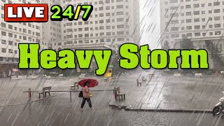 Heavy Storm - Continuous Rain