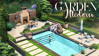 I built a MODERN GARDEN for The Sims 4 Discord Garden Challenge🌱 | The Sims 4: Speed Build