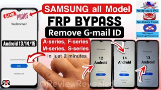 All Samsung FRP Bypass 2025(100% Work) Android 12/11/14 Latest Trick💯% FRP Unlock Without Pc 2025