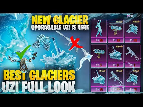 M416 Glacier ❌ UZI Glacier Lvl 8 ✅ | Glacier Ultimate Spin Is Here |PUBGM