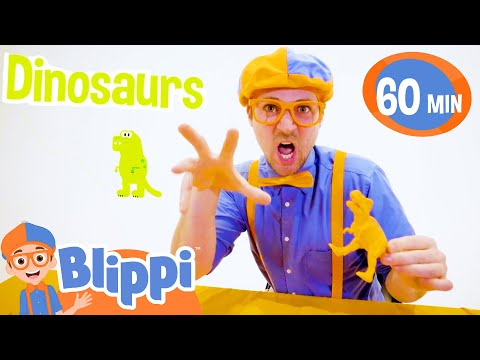 Blippi Learns About Dinosaurs - Digging for Fossils | Blippi | Shows for Kids - Explore With Me!