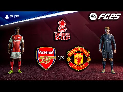 FC 25 - Arsenal vs. Man United - FA Cup 24/25 Full Match | PS5™ [4K60]