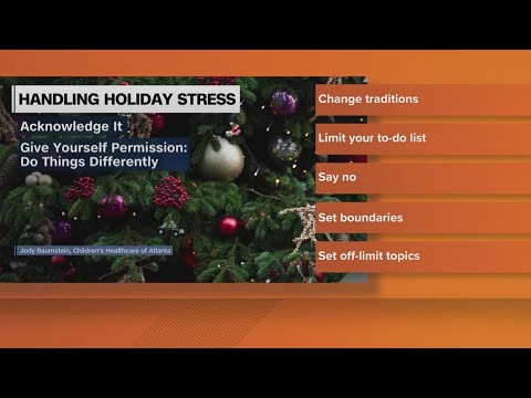 Here are some tips to manage holiday stress this year