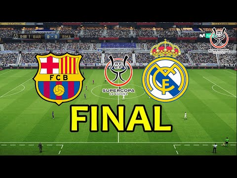 BARCELONA vs REAL MADRID - FINAL Super Cup 2025 | Full Match All Goals | PES Gameplay