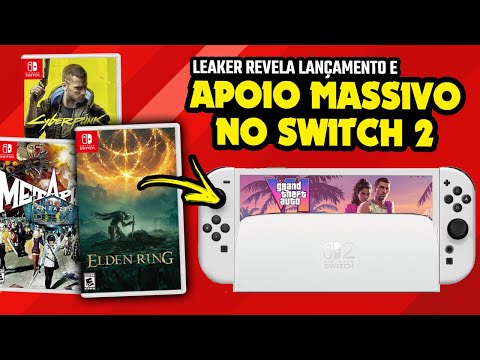 Data de ANÚNCIO e APOIO MASSIVO de jogos de terceira para o SWITCH 2, segundo rumores.