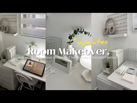*small room makeover updates || desk setup, budget decor, shopee haul, Price + comments