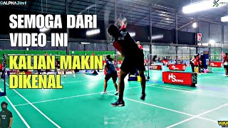Cowo Baju Hitam KERAS BANGET SMASH NYA
