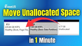 How to Add/Move Unallocated Space to C Drive (Fix Extend Volume Greyed Out)