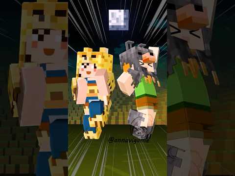 Minecraft's New Heroes: Cat & Wolf vs. The Mobs🐱🐺 かわいいは正義  #マイクラ #minecraftanimation ＃マイクラアニメ