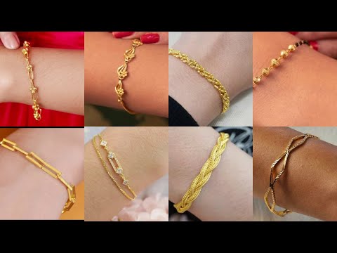 Latest gold bracelets desgins