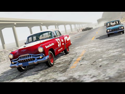 BeamNG Drive - Racing & Crashing Miramar & Burnside (Game Update 0.36)