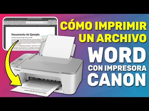 Cómo imprimir un Archivo Word con Impresora Canon - Imprimir un Documento con Canon Pixma TS3420