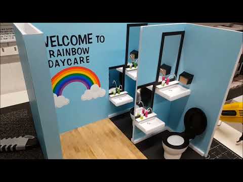 How to make a 1:6 Scale Doll 2 Storey Daycare