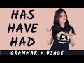 Understanding 'Has', 'Have', and 'Had'