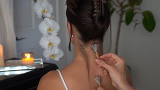 ASMR Nape/Neck Attention with Baby Rakes & Softest Hair Play on Maryn (Soft Spoken, Whisper)