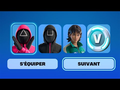 Fortnite a envoyé les récompenses SQUID GAME !! (gratuit)