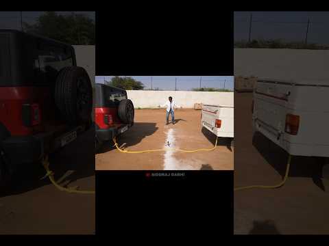 4x4 Thar Vs 4x4 Bolero Camper - Tug Of War? | #shorts #mrindianhackershorts #trending