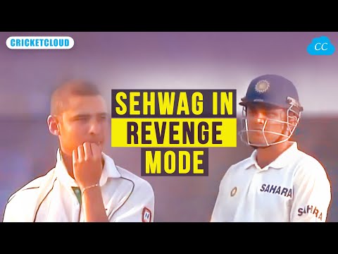 Sehwag in Revenge Mode – If You Poke Him, He Will break all Test Rules !!